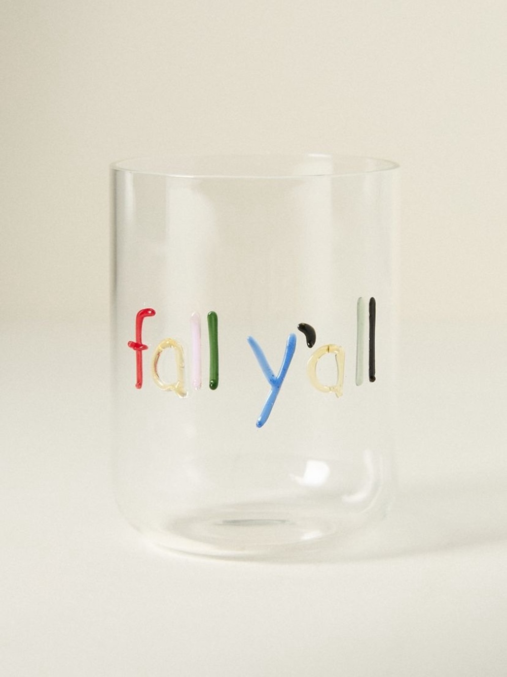 Anthropologie The Love Notes Icon Juice Glass -Fall Y’all -New in Box